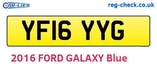YF16YYG are the vehicle registration plates.