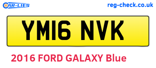YM16NVK are the vehicle registration plates.