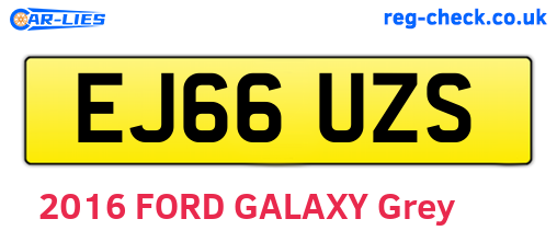 EJ66UZS are the vehicle registration plates.