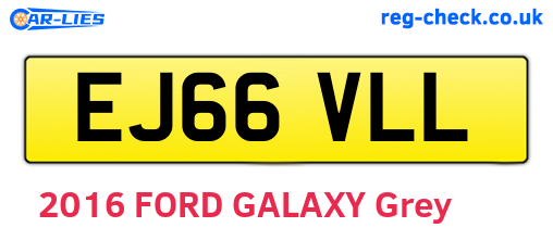 EJ66VLL are the vehicle registration plates.