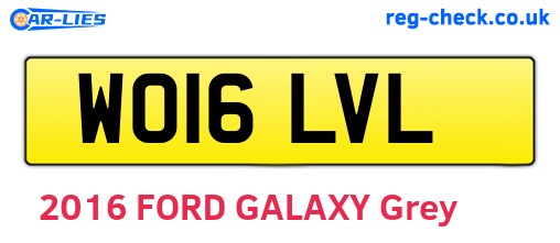WO16LVL are the vehicle registration plates.