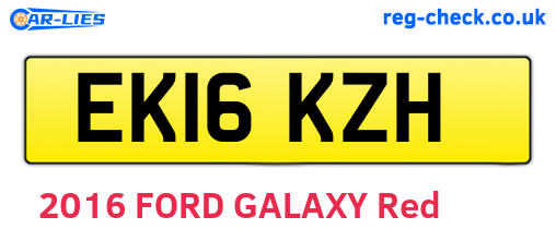 EK16KZH are the vehicle registration plates.
