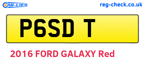 P6SDT are the vehicle registration plates.