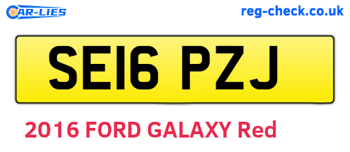 SE16PZJ are the vehicle registration plates.