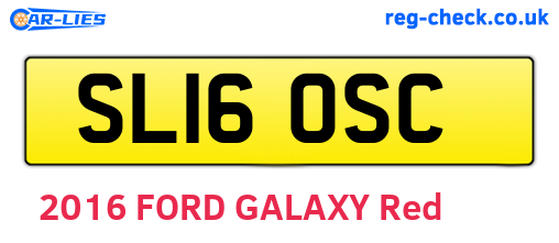 SL16OSC are the vehicle registration plates.