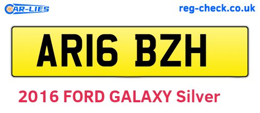 AR16BZH are the vehicle registration plates.