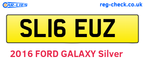 SL16EUZ are the vehicle registration plates.
