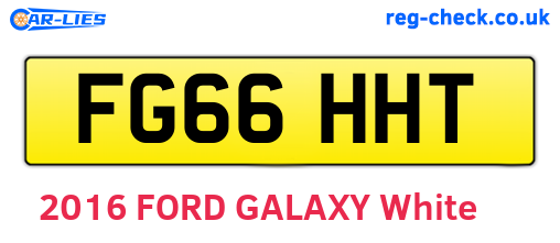 FG66HHT are the vehicle registration plates.