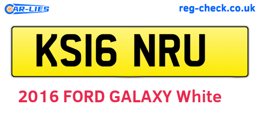 KS16NRU are the vehicle registration plates.