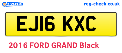 EJ16KXC are the vehicle registration plates.