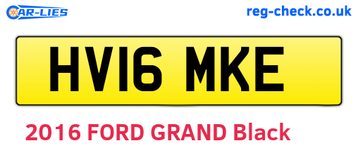 HV16MKE are the vehicle registration plates.