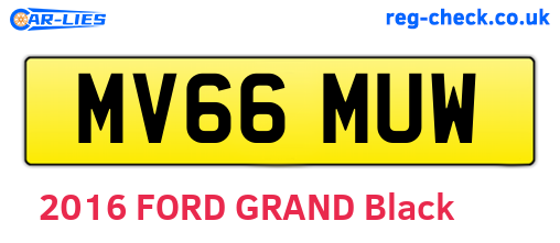 MV66MUW are the vehicle registration plates.