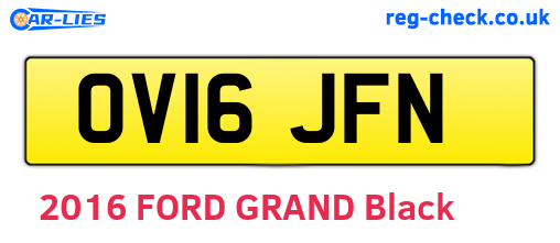 OV16JFN are the vehicle registration plates.