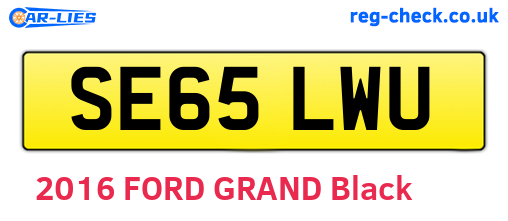 SE65LWU are the vehicle registration plates.