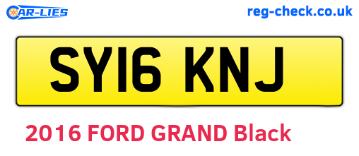 SY16KNJ are the vehicle registration plates.