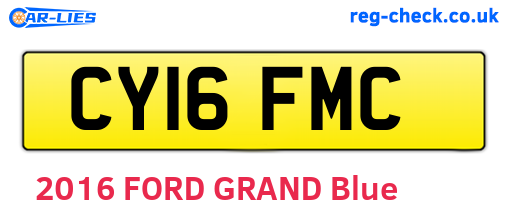CY16FMC are the vehicle registration plates.