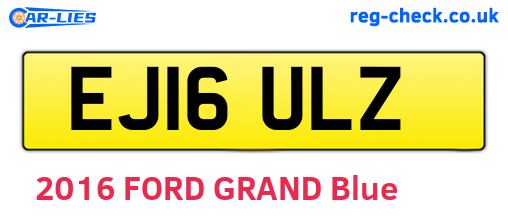 EJ16ULZ are the vehicle registration plates.