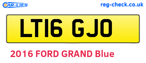 LT16GJO are the vehicle registration plates.