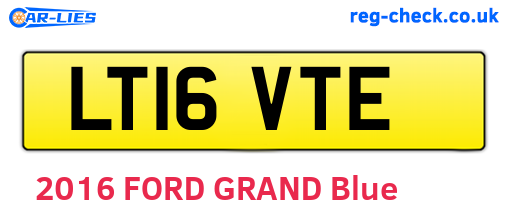 LT16VTE are the vehicle registration plates.