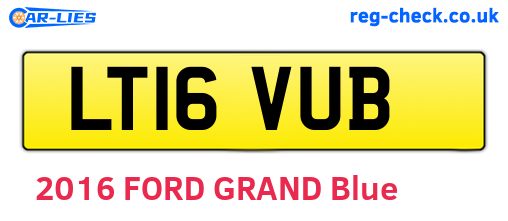 LT16VUB are the vehicle registration plates.