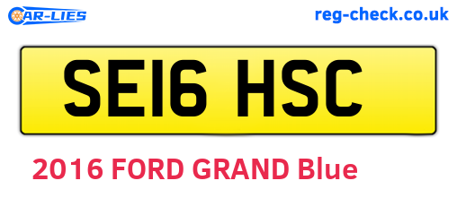 SE16HSC are the vehicle registration plates.