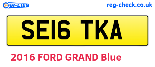 SE16TKA are the vehicle registration plates.