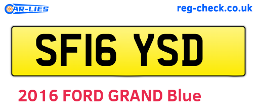 SF16YSD are the vehicle registration plates.