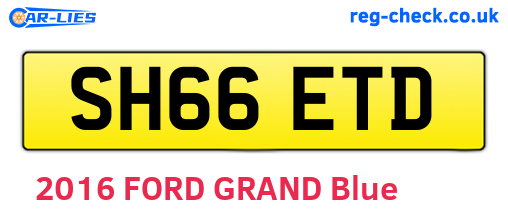SH66ETD are the vehicle registration plates.