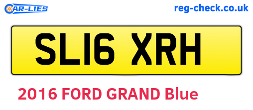 SL16XRH are the vehicle registration plates.