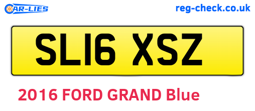 SL16XSZ are the vehicle registration plates.