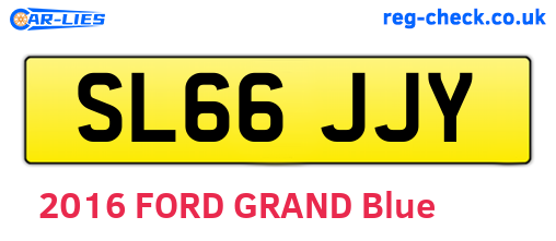 SL66JJY are the vehicle registration plates.