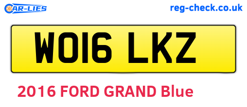 WO16LKZ are the vehicle registration plates.
