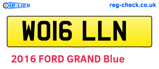 WO16LLN are the vehicle registration plates.