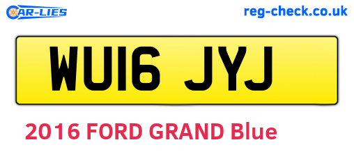 WU16JYJ are the vehicle registration plates.
