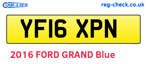 YF16XPN are the vehicle registration plates.