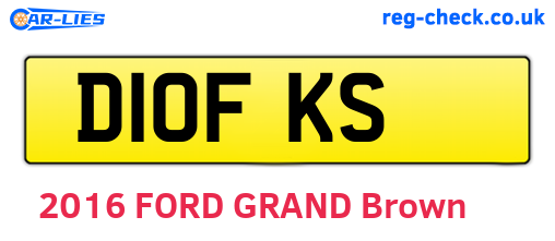 D10FKS are the vehicle registration plates.