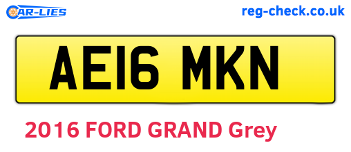 AE16MKN are the vehicle registration plates.