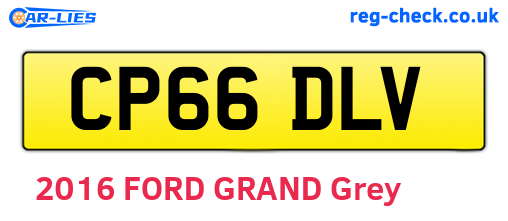 CP66DLV are the vehicle registration plates.