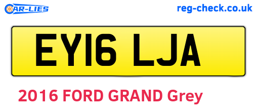 EY16LJA are the vehicle registration plates.