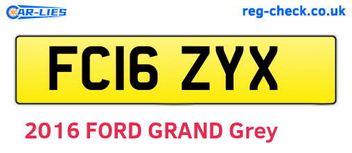 FC16ZYX are the vehicle registration plates.