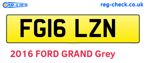 FG16LZN are the vehicle registration plates.