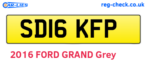 SD16KFP are the vehicle registration plates.