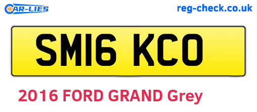 SM16KCO are the vehicle registration plates.