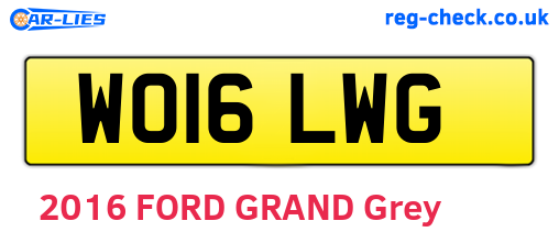 WO16LWG are the vehicle registration plates.