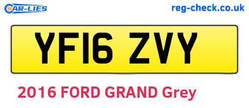 YF16ZVY are the vehicle registration plates.