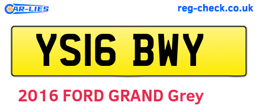 YS16BWY are the vehicle registration plates.