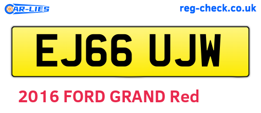 EJ66UJW are the vehicle registration plates.