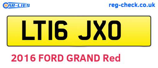 LT16JXO are the vehicle registration plates.