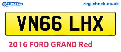 VN66LHX are the vehicle registration plates.