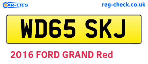 WD65SKJ are the vehicle registration plates.